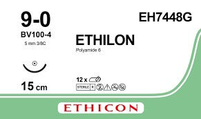 Ethilon Monofill Hechtdraad EH7448G  9-0  BV100-4 15cm per 12st