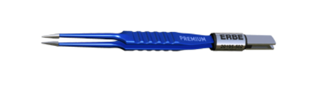 Erbe Bipolair pincet premium reuseable recht 12cm heel fijn 0.4mm per stuk