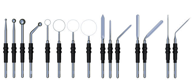 Elektrochirurgie opzetstukjes voor diathermie, coaguleren en snijden