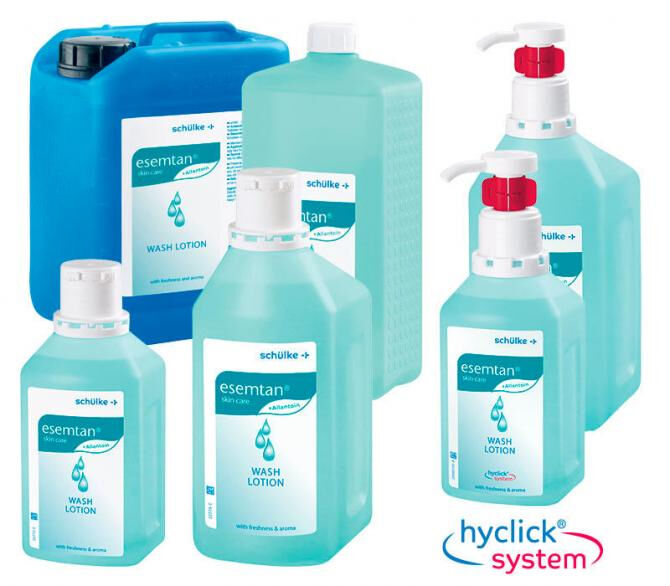 Esemtan zeepvrije waslotion verkrijgbaar in diverse hoeveelheden 