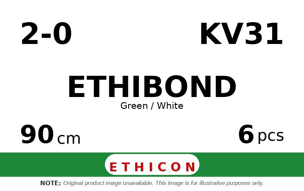 Ethibond KV31 hechtdraad - V-7 Tapercut 2-0 - 1/2 Circle
