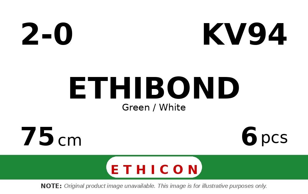Ethibond KV94 hechtdraad - V-5 Tapercut 2-0 - 1/2 Circle