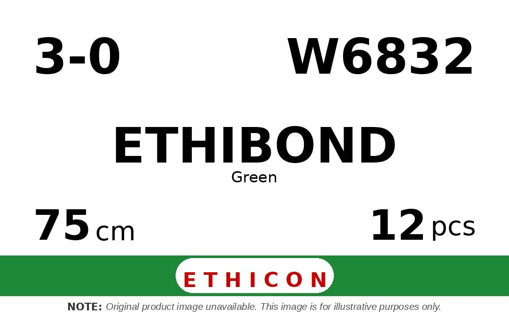 Ethibond W6832 hechtdraad - SH Taperpoint 3-0 - 1/2 Circle
