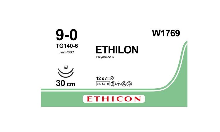 Ethilon Hechtdraad W1769 9-0 - TG140-6 30cm 12st