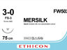 Ethicon Mersilk Perma-Hand silk hechtdraad FW502  3/0 16 mm 75 cm 36ST