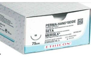 Ethicon Perma zijde 5-0 FS2 45cm 682H 36st