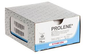 Ethicon Proline F2862 ongekleurd hechtdraad 3-0 PS-2 naald, 3/8 Circle 75cm per 36st.