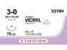 Vicryl hechtdraad V219H 3-0 SH-1 plus naald 70cm 36st.