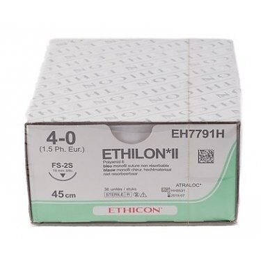 Ethilon hechtdraad 4-0 FS-2S naald EH7791H per 36st. - afbeelding 0