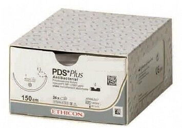 PDS plus 5-0 hechtdraad met V-5 hechtnaald en 70cm draad per 36st.