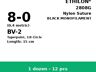 Ethilon 2808G hechtdraad - BV-2 8-0 - 15cm - | per 12 st. |