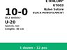 Ethilon U7003 hechtdraad - U-20 10-0 - 30cm - | per 12 st. |