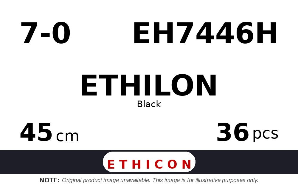 Ethilon EH7446H hechtdraad - BV-1 7-0 - 45cm - | per 36 st. | - afbeelding 0