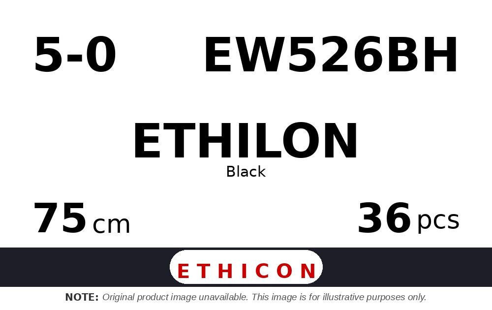 Ethilon EW526BH hechtdraad - PC-3 PRIME 5-0 - 75cm - | per 36 st. | - afbeelding 0