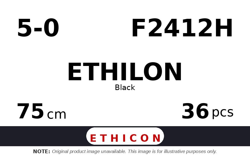 Ethilon F2412H hechtdraad - C-3 5-0 - 75cm - | per 36 st. | - afbeelding 0