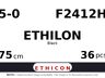 Ethilon F2412H hechtdraad - C-3 5-0 - 75cm - | per 36 st. |