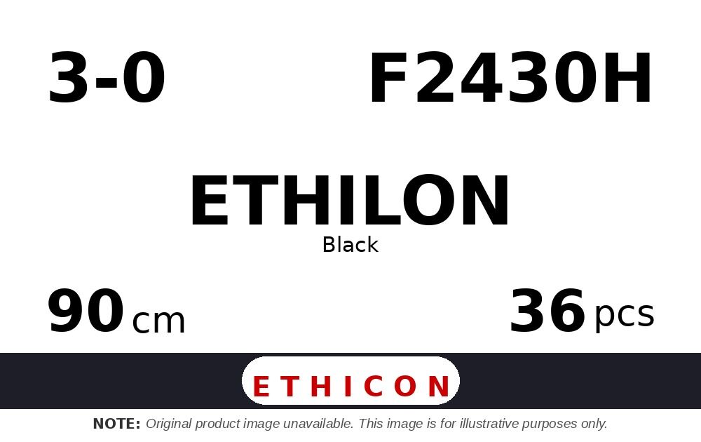 Ethilon F2430H hechtdraad - TS 3-0 - 90cm - | per 36 st. | - afbeelding 0