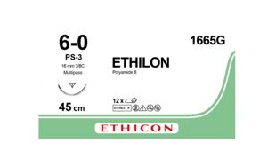 Ethilon Hechtdraad 1665G - 6.0 PS-3 -45CM 12st
