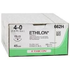 Ethilon hechtdraad 4-0 FS-2S naald 662SLH 45cm draad per 36st