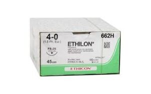 Ethilon hechtdraad 4-0 FS-2S naald 662H-662SLH 45cm draad per 36st