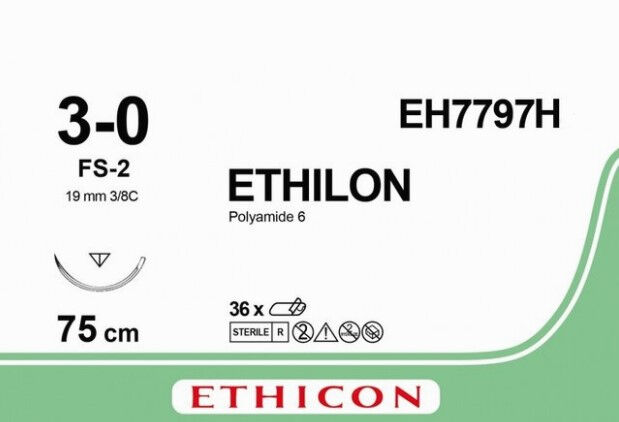 Ethilon hechtdraad EH7797H 3-0 FS-2 75CM 36ST