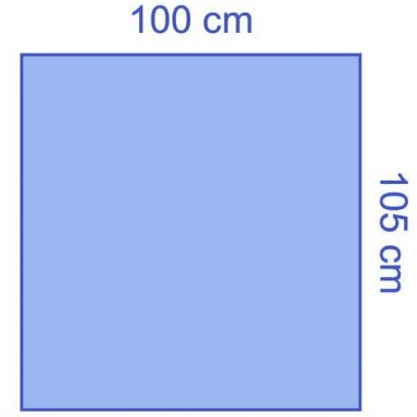 Euroguard steriele patientenlakens 105x100cm per 40st.