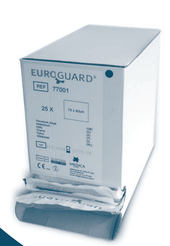 Euroguard steriele afdeklakens per 25 stuks
