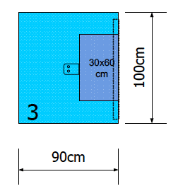 Euroguard zelfklevend afdeklaken 2 laags met absorberend vlak 100x90cm per 40st.