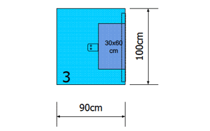 Euroguard zelfklevend afdeklaken 2 laags met absorberend vlak 100x90cm per 40st.