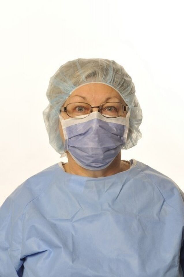 Euroguard mondmasker met anticondens donkerblauw per 50ST type IIR met knooplinten