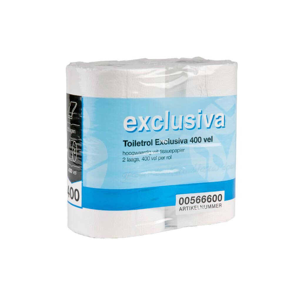 Toiletrol Exclusiva 400 vel 2 laags 40 rol per 1 baal 