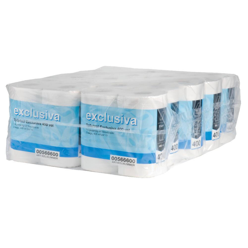 Toiletrol Exclusiva 400 vel 2 laags 40 rol per 1 baal  - afbeelding 0