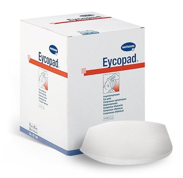 Eycopad oogkompres ovaal 56x70mm steriel per 25st. - afbeelding 0