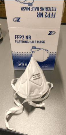 FFP2 mondkapje ZD met headstraps per 20st. - afbeelding 1