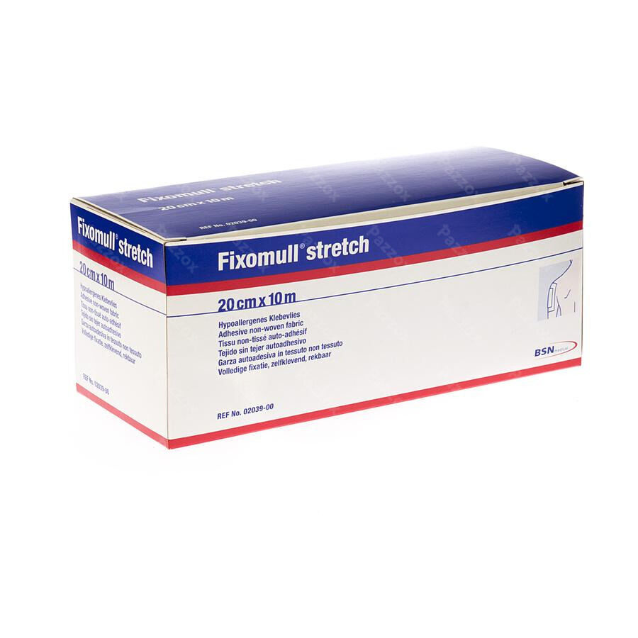 Fixomull stretch fixatiefolie 10m x 20cm per stuk