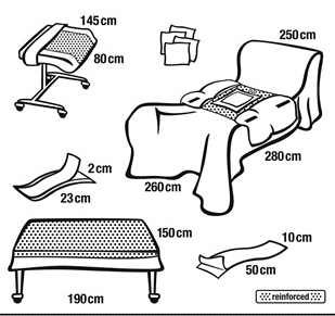Foliodrape sets protect plus laparoscopie II per 5ST.