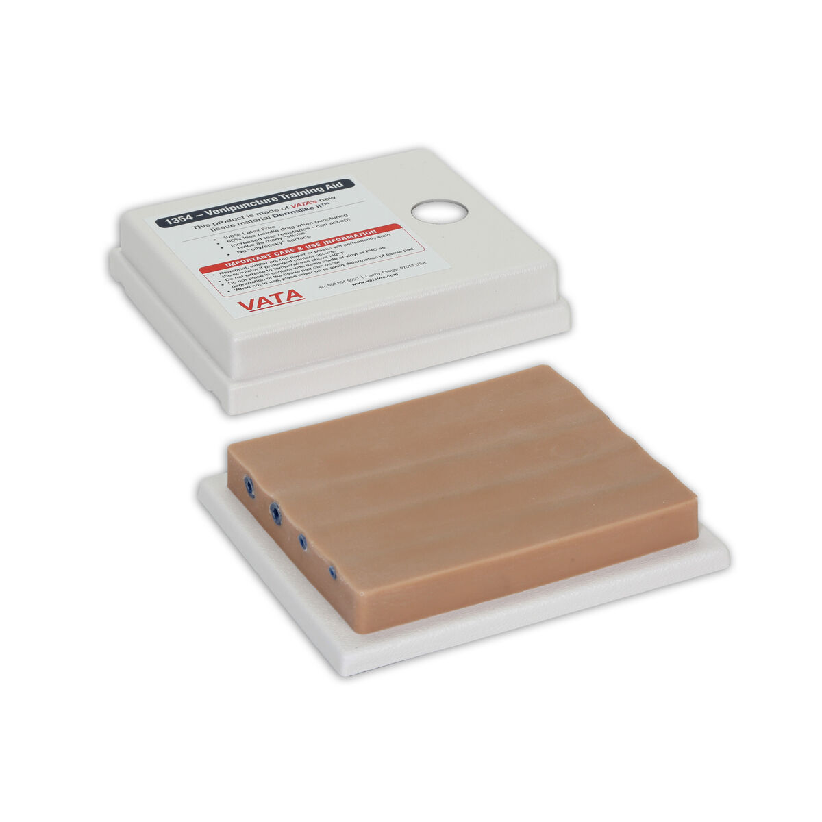 Trainingshulpmiddel voor vieraderige aderpunctie, licht