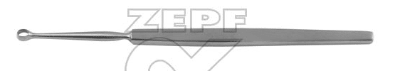 Zepf fox lupus curette 14cm 3mm per stuk - NIET MEER LEVERBAAR