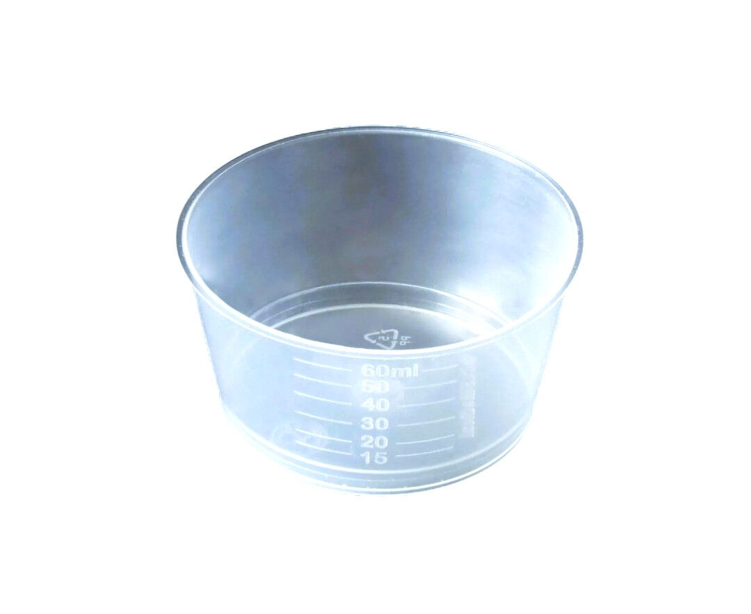 Steriele transparante gallipot 60ml per 240ST
