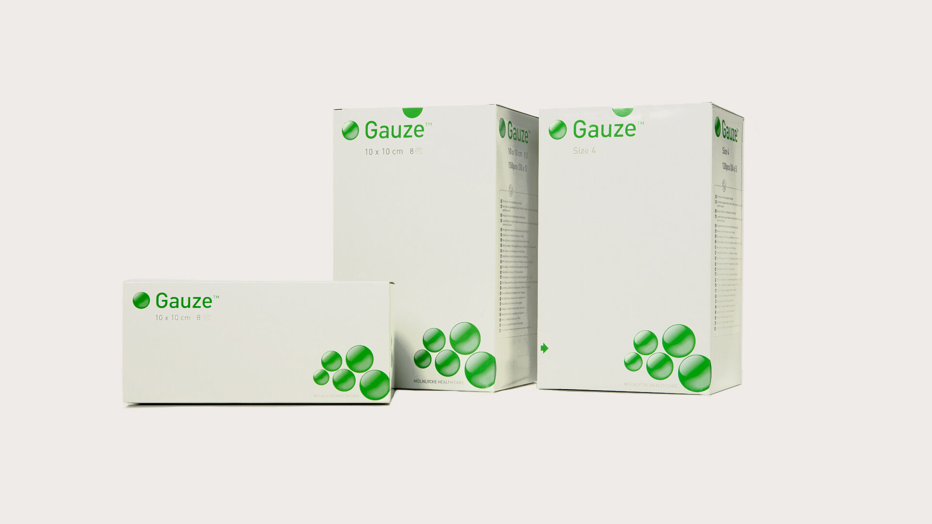 Molnycke Gauze katoenen steriele gaasjes 12 laags 10x10cm 2st per 100 - NIET MEER LEVERBAAR
