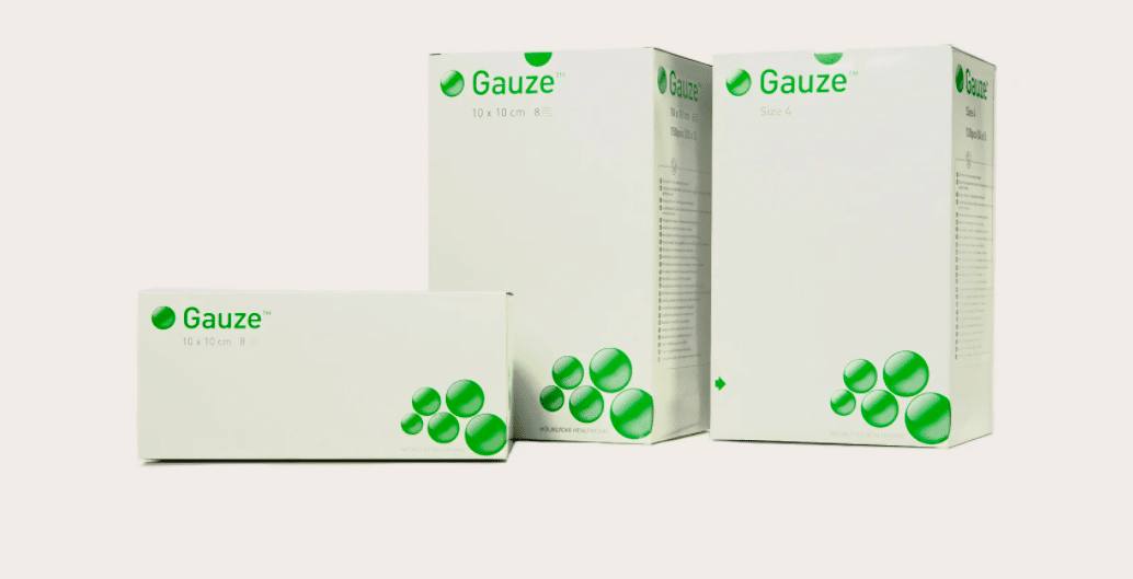 Gaaskompress Molnlycke Gauze 12lgs katoen 