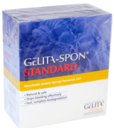 Gelitaspon haemostatische dentale sponsjes 1x1x1cm per 50st. 
