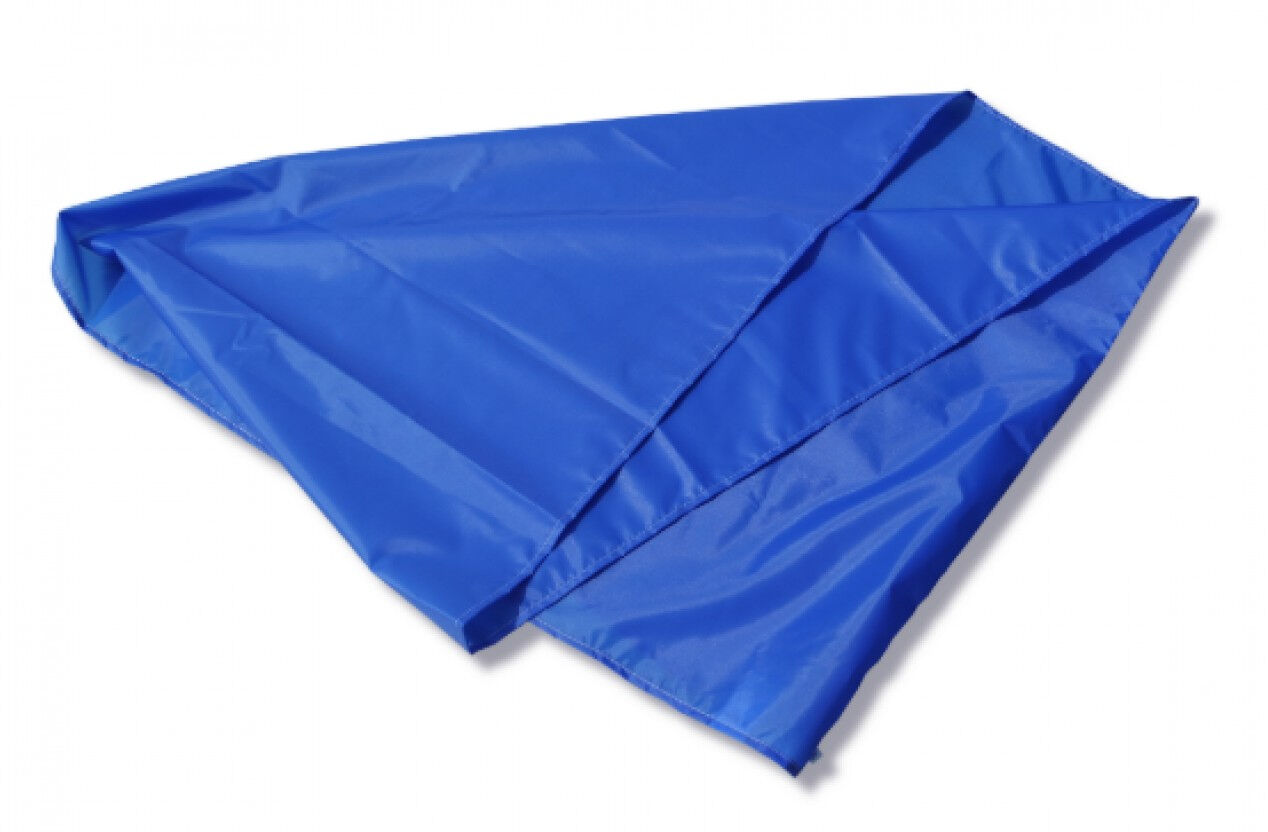 Glijzeil blauw 130cm x 90cm per ST