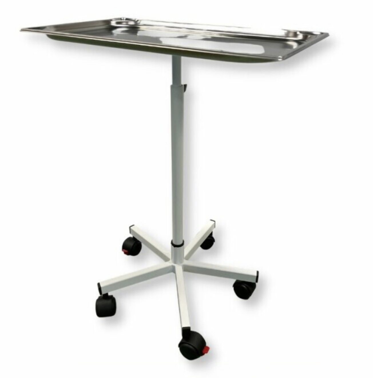 Habru instrumententafel RVS in hoogte verstelbaar 50-82cm met blad 53x32cm