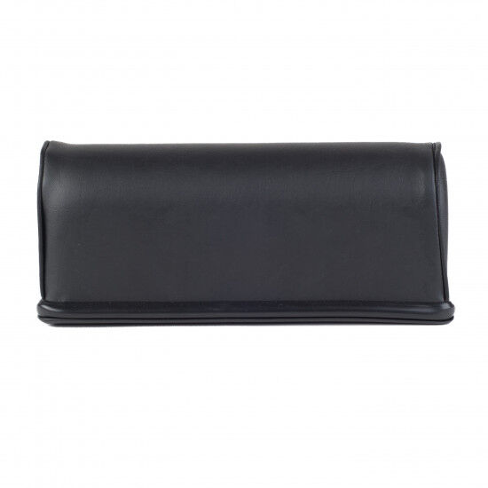 Halfrond kussen massagerol  27x10x10cm skai zwart