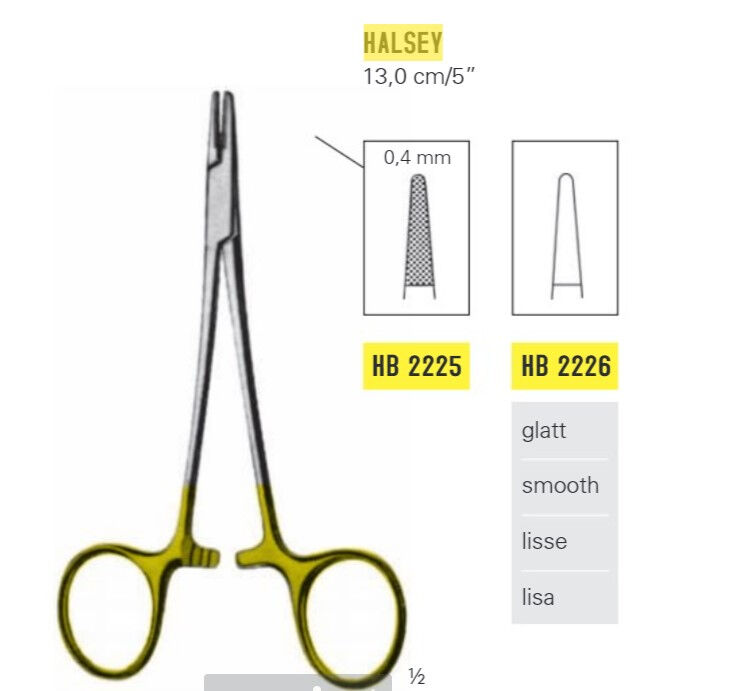 Halsey glatt naaldvoerder HB2226 13cm