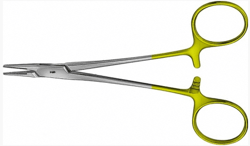 Aesculap halsey naaldvoerder durogrip 130mm per stuk - afbeelding 1