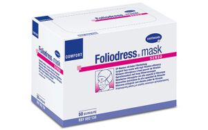 Foliodress mondmasker comfort oorlussen 5x10 type IIR per 50 stuks