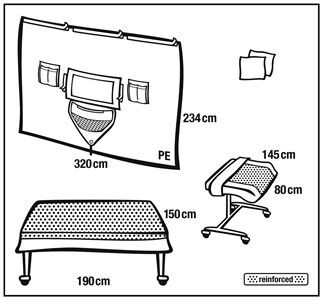 Foliodrape sets orthopedie & traumat. protect verticaal isolatie per 8ST.