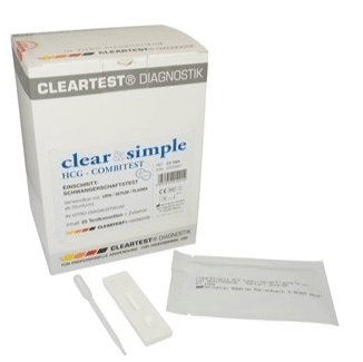 HCG Cleartest zwangerschapstest combitest per 25st - afbeelding 0